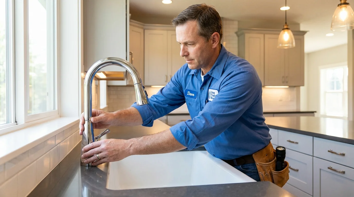 Kitchen faucet installation by Johns Plumbing LLC in Hummelstown